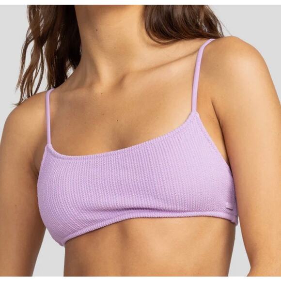 Roxy Aruba Basic Bralette Bikini Top purple L NWT - Picture 1 of 4